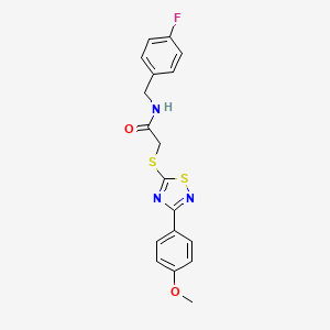 N-(4-fluorobenzyl)-2-((3-(4-methoxyphenyl)-1,2,4-thiadiazol-5-yl)thio)acetamide