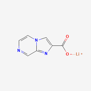 molecular formula C7H4LiN3O2 B2526832 Lithium(1+) ion imidazo[1,2-a]pyrazine-2-carboxylate CAS No. 2138523-42-7