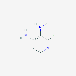 molecular formula C6H8ClN3 B2526869 2-chloro-3-N-methylpyridine-3,4-diamine CAS No. 1379240-45-5