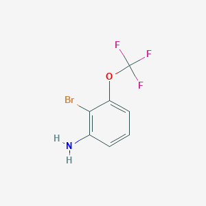 molecular formula C7H5BrF3NO B2526912 2-Bromo-3-(trifluoromethoxy)aniline CAS No. 1805474-26-3