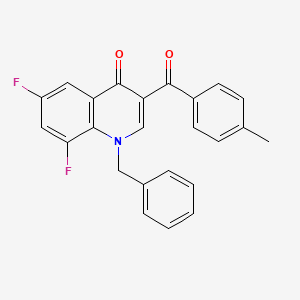 1-Benzyl-6,8-difluoro-3-(4-methylbenzoyl)-1,4-dihydroquinolin-4-one