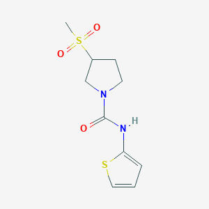 3-(methylsulfonyl)-N-(thiophen-2-yl)pyrrolidine-1-carboxamide
