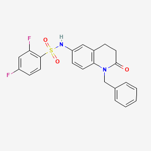 N-(1-benzyl-2-oxo-1,2,3,4-tetrahydroquinolin-6-yl)-2,4-difluorobenzenesulfonamide