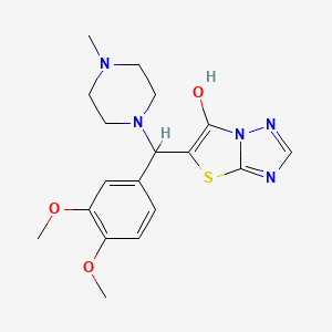 5-((3,4-Dimethoxyphenyl)(4-methylpiperazin-1-yl)methyl)thiazolo[3,2-b][1,2,4]triazol-6-ol
