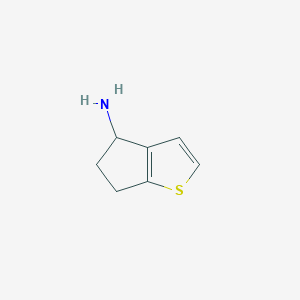 molecular formula C7H9NS B025270 5,6-Dihydro-4H-cyclopenta[b]thiophen-4-amine CAS No. 108046-24-8