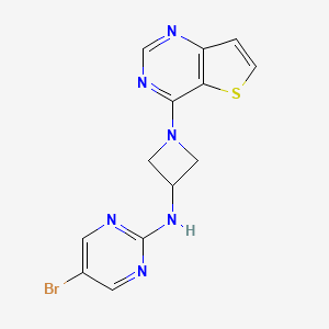 5-Bromo-N-(1-thieno[3,2-d]pyrimidin-4-ylazetidin-3-yl)pyrimidin-2-amine