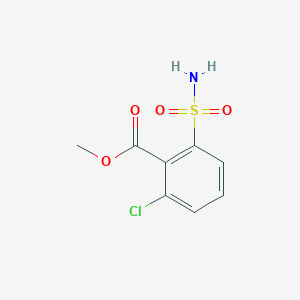 molecular formula C8H8ClNO4S B2527017 Methyl 2-chloro-6-sulfamoylbenzoate CAS No. 3475-97-6