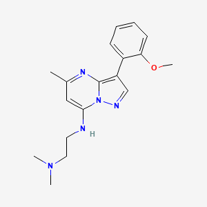 N'-[3-(2-methoxyphenyl)-5-methylpyrazolo[1,5-a]pyrimidin-7-yl]-N,N-dimethylethane-1,2-diamine