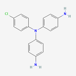 1-N-(4-AMinophenyl)-1-N-(4-chlorophenyl)benzene-1,4-diamine