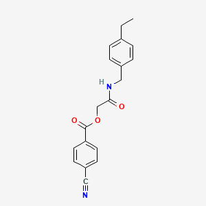 2-((4-Ethylbenzyl)amino)-2-oxoethyl 4-cyanobenzoate