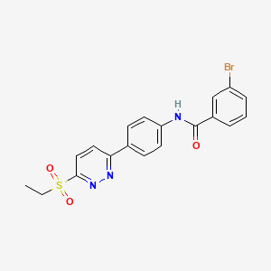 3-bromo-N-(4-(6-(ethylsulfonyl)pyridazin-3-yl)phenyl)benzamide