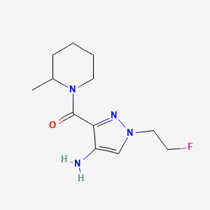 1-(2-Fluoroethyl)-3-[(2-methylpiperidin-1-yl)carbonyl]-1H-pyrazol-4-amine