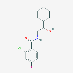 2-chloro-N-(2-cyclohexyl-2-hydroxyethyl)-4-fluorobenzamide