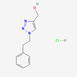 [1-(2-phenylethyl)-1H-1,2,3-triazol-4-yl]methanol hydrochloride