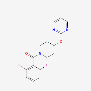 (2,6-Difluorophenyl)-[4-(5-methylpyrimidin-2-yl)oxypiperidin-1-yl]methanone