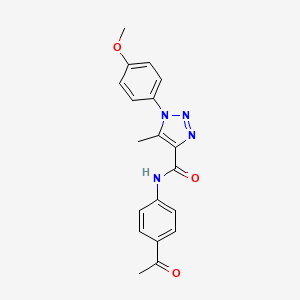 N-(4-acetylphenyl)-1-(4-methoxyphenyl)-5-methyl-1H-1,2,3-triazole-4-carboxamide