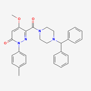 6-(4-benzhydrylpiperazine-1-carbonyl)-5-methoxy-2-(p-tolyl)pyridazin-3(2H)-one