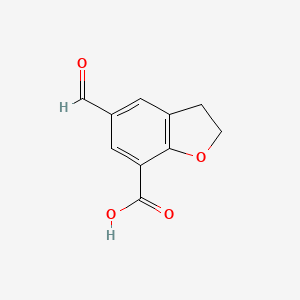 5-Formyl-2,3-dihydro-1-benzofuran-7-carboxylic acid