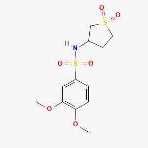 N-(1,1-dioxo-1lambda6-thiolan-3-yl)-3,4-dimethoxybenzene-1-sulfonamide
