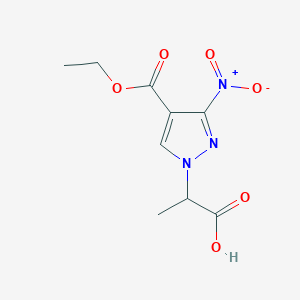 2-[4-(ethoxycarbonyl)-3-nitro-1H-pyrazol-1-yl]propanoic acid