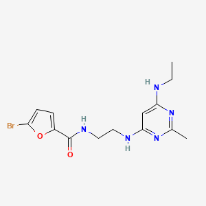5-bromo-N-(2-((6-(ethylamino)-2-methylpyrimidin-4-yl)amino)ethyl)furan-2-carboxamide