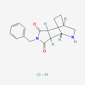 (3AS,4S,7R,7aS)-2-benzylhexahydro-1H-4,7-(epiminomethano)isoindole-1,3(2H)-dione hydrochloride
