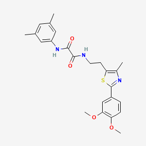 N-{2-[2-(3,4-dimethoxyphenyl)-4-methyl-1,3-thiazol-5-yl]ethyl}-N'-(3,5-dimethylphenyl)ethanediamide