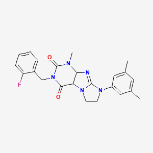 8-(3,5-dimethylphenyl)-3-[(2-fluorophenyl)methyl]-1-methyl-1H,2H,3H,4H,6H,7H,8H-imidazo[1,2-g]purine-2,4-dione