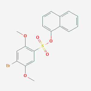 Naphthalen-1-yl 4-bromo-2,5-dimethoxybenzene-1-sulfonate