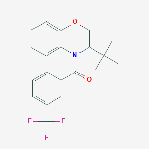 [3-(tert-butyl)-2,3-dihydro-4H-1,4-benzoxazin-4-yl][3-(trifluoromethyl)phenyl]methanone