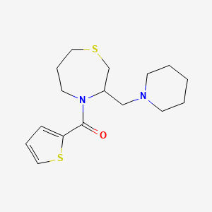 (3-(Piperidin-1-ylmethyl)-1,4-thiazepan-4-yl)(thiophen-2-yl)methanone