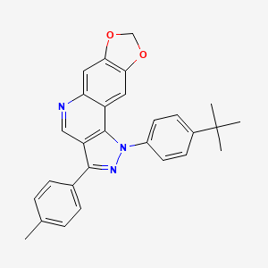 1-(4-(tert-butyl)phenyl)-3-(p-tolyl)-1H-[1,3]dioxolo[4,5-g]pyrazolo[4,3-c]quinoline