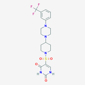 5-[(4-{4-[3-(Trifluoromethyl)phenyl]piperazin-1-yl}piperidin-1-yl)sulfonyl]-1,2,3,4-tetrahydropyrimidine-2,4-dione