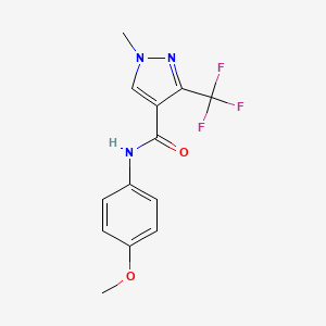 N-(4-methoxyphenyl)-1-methyl-3-(trifluoromethyl)-1H-pyrazole-4-carboxamide