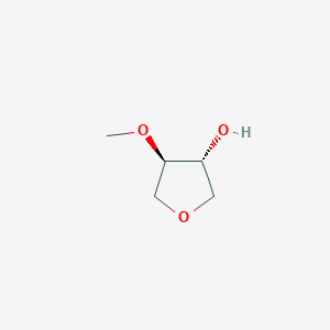 molecular formula C5H10O3 B2527265 TRANS-4-METHOXYTETRAHYDROFURAN-3-OL CAS No. 876026-49-2
