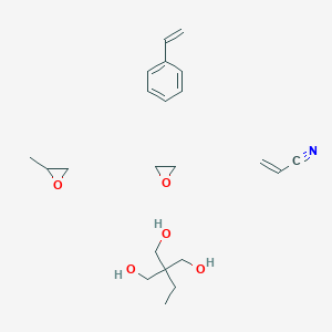 2-Propenenitrile, polymer with ethenylbenzene, 2-ethyl-2-(hydroxymethyl)-1,3-propanediol, methyloxir