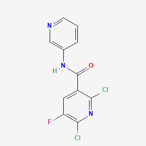 molecular formula C11H6Cl2FN3O B2527311 2,6-Dichloro-5-fluoro-N-pyridin-3-ylnicotinamide CAS No. 680217-89-4