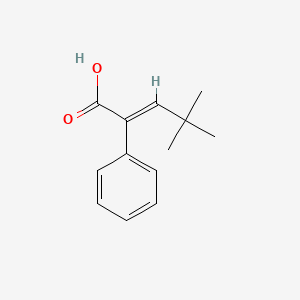 molecular formula C13H16O2 B2527363 (E)-2-Phenyl-4,4-dimethyl-2-pentenoic acid CAS No. 2102729-59-7