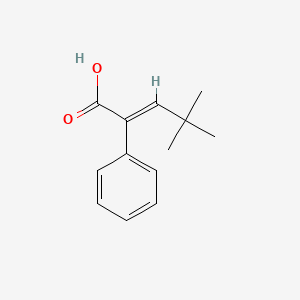 (E)-2-Phenyl-4,4-dimethyl-2-pentenoic acid