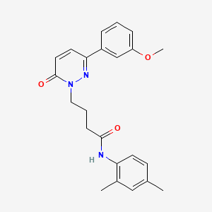 molecular formula C23H25N3O3 B2527365 N-(2,4-dimethylphenyl)-4-(3-(3-methoxyphenyl)-6-oxopyridazin-1(6H)-yl)butanamide CAS No. 952989-80-9