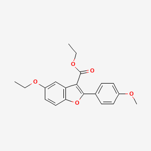 Ethyl 5-ethoxy-2-(4-methoxyphenyl)-1-benzofuran-3-carboxylate