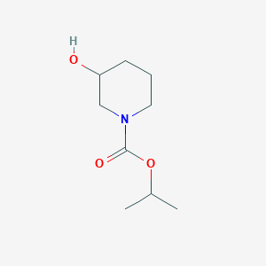 molecular formula C9H17NO3 B2527373 Propan-2-yl 3-hydroxypiperidine-1-carboxylate CAS No. 1250007-16-9