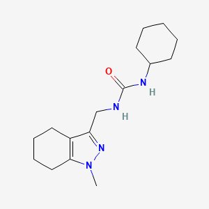 1-cyclohexyl-3-((1-methyl-4,5,6,7-tetrahydro-1H-indazol-3-yl)methyl)urea