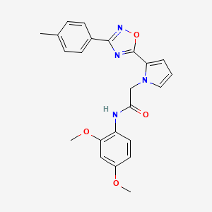 N-(2,4-dimethoxyphenyl)-2-{2-[3-(4-methylphenyl)-1,2,4-oxadiazol-5-yl]-1H-pyrrol-1-yl}acetamide