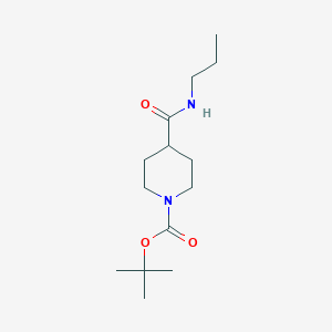 molecular formula C14H26N2O3 B2527440 Tert-butyl 4-(propylcarbamoyl)piperidine-1-carboxylate CAS No. 200267-72-7