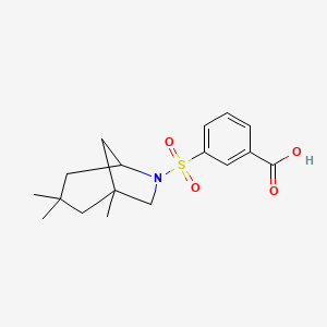 3-({1,3,3-Trimethyl-6-azabicyclo[3.2.1]octan-6-yl}sulfonyl)benzoic acid