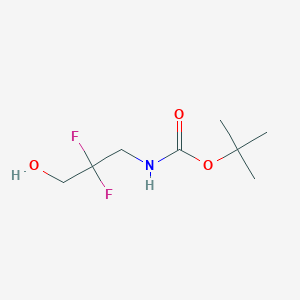 molecular formula C8H15F2NO3 B2527469 tert-Butyl (2,2-difluoro-3-hydroxypropyl)carbamate CAS No. 1314398-21-4