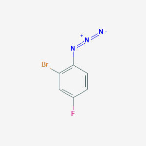 molecular formula C6H3BrFN3 B2527473 1-Azido-2-bromo-4-fluorobenzene CAS No. 85862-81-3