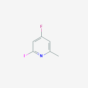 molecular formula C6H5FIN B2527477 4-Fluoro-2-iodo-6-methylpyridine CAS No. 1227516-54-2