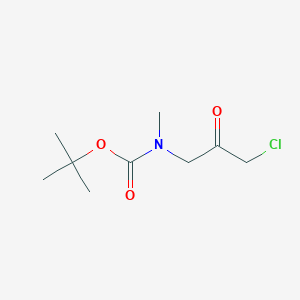 molecular formula C9H16ClNO3 B2527489 tert-butyl N-(3-chloro-2-oxopropyl)-N-methylcarbamate CAS No. 532410-44-9